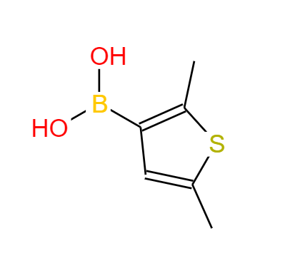 CAS：162607-23-0,中(zhōng)文(wén)名(míng)称：2,5-二甲基噻吩-3-硼酸 英文(wén)名(míng)称：2,5-Dimethylthiophene-3-boronic acid 