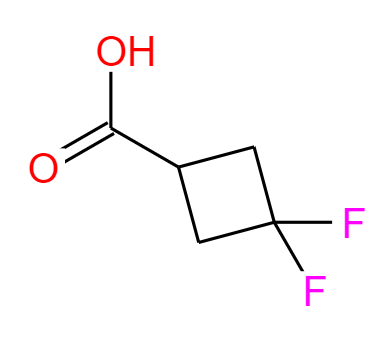 CAS：107496-54-8,中(zhōng)文(wén)名(míng)称：3,3-二氟环丁烷羧酸 英文(wén)名(míng)称：3,3-difluorocyclobutane-1-carboxylic acid 