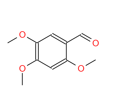 CAS：4460-86-0,中(zhōng)文(wén)名(míng)称：2,4,5-三甲氧基苯甲醛 英文(wén)名(míng)称：2,4,5-Trimethoxybenzaldehyde 