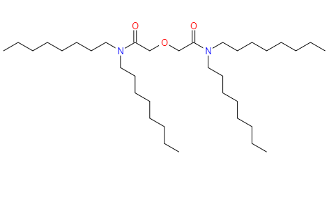 CAS： 342794-43-8，中(zhōng)文(wén)名(míng)称： AcetaMide, 2,2'-oxybis[N,N-dioctyl- 