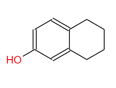CAS： 1125-78-6，中(zhōng)文(wén)名(míng)称： 5,6,7,8-四氢-2-萘酚 英文(wén)名(míng)称：5,6,7,8-Tetrahydro-2-naphthol 