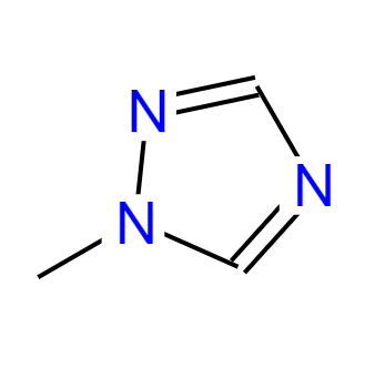 CAS： 6086-21-1，中(zhōng)文(wén)名(míng)称： 1-甲基-1,2,4-三唑 英文(wén)名(míng)称：1-METHYL-1,2,4-TRIAZOLE 