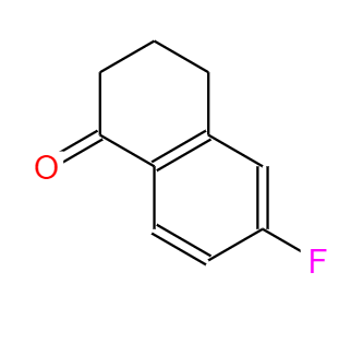 CAS： 703-67-3，中(zhōng)文(wén)名(míng)称： 6-氟-1-四氢萘酮 英文(wén)名(míng)称：6-Fluoro-1,2,3,4-tetrahydronaphthalen-1-one 