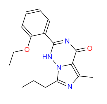 CAS： 224789-21-3，中(zhōng)文(wén)名(míng)称： 2-(2-乙氧基苯基)-5-甲基-7-丙基-3H-咪唑并[5,1-F][1,2,4]三嗪-4-酮