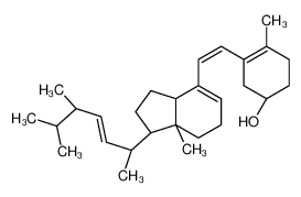 CAS： 115-61-7，中(zhōng)文(wén)名(míng)称： 速甾醇 英文(wén)名(míng)称：(6E,22E)-(3R)-9,10-secoergosta-5(10),6,8,22-tetraen-3-ol