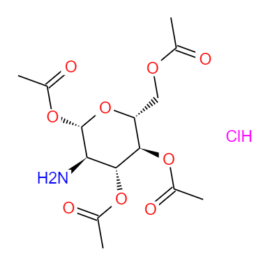 CAS： 10034-20-5，中(zhōng)文(wén)名(míng)称： 1,3,4,6-四-O-乙酰基-2-氨基-2-脱氧-Β-D-葡萄糖盐酸盐