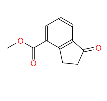 CAS：55934-10-6，中(zhōng)文(wén)名(míng)称： 1-茚满酮-4-羧酸甲酯 英文(wén)名(míng)称：1H-Indene-4-carboxylic acid, 2,3-dihydro-1-oxo-, Methyl ester