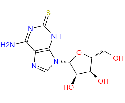 CAS： 43157-50-2，中(zhōng)文(wén)名(míng)称： 腺苷-2-硫酮 英文(wén)名(míng)称：Adenosine,1,2-dihydro-2-thioxo-; 