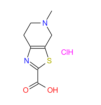 CAS： 720720-96-7，中(zhōng)文(wén)名(míng)称： 4,5,6,7-四氢-5-甲基-噻唑并[5,4-C]吡啶-2-羧酸·盐酸盐