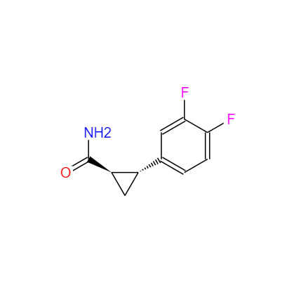 CAS： 1006376-62-0，英文(wén)名(míng)称：(1R,2R)-2-(3,4-difluorophenyl)cyclopropane carboxaMide 