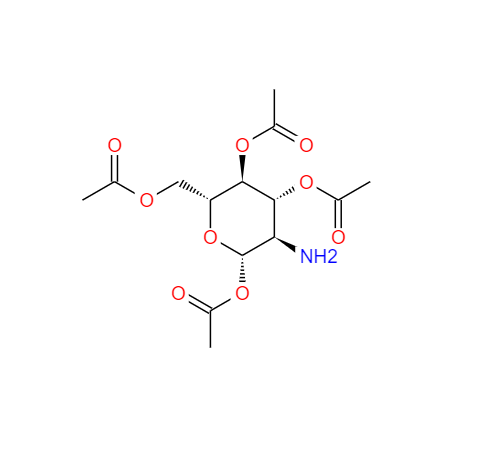 CAS： 26108-75-8，英文(wén)名(míng)称：1,3,4,6-tetra-o-acetyl-2-amino-2-desoxy-beta-d-glucopyranose hydrochloride 