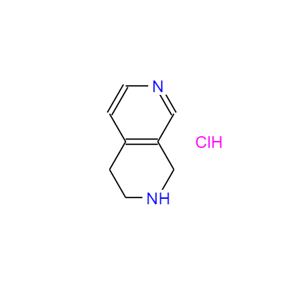 CAS： 1354940-72-9，中(zhōng)文(wén)名(míng)称： 1,2,3,4-四氢-2,7-萘啶盐酸盐 英文(wén)名(míng)称：1,2,3,4-Tetrahydro-2,7-naphthyridinehydrochloride 