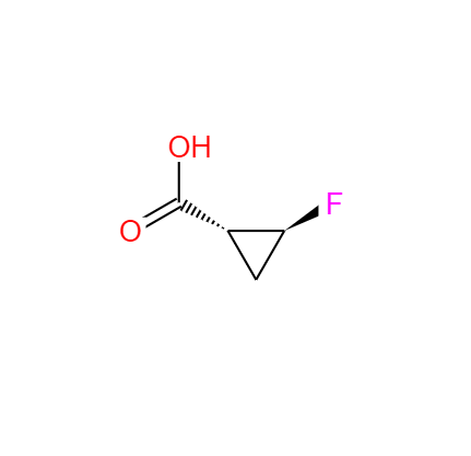 CAS： 167073-08-7，中(zhōng)文(wén)名(míng)称： (1R,2S)-2-氟代环丙烷羧酸 英文(wén)名(míng)称：(1R,2S)-2-fluorocyclopropanecarboxylic acid 