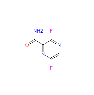 CAS： 356783-29-4，中(zhōng)文(wén)名(míng)称： 3,6-二氟-2-吡嗪甲酰胺 英文(wén)名(míng)称：3,6-Difluoropyrazine-2-carboxamide 