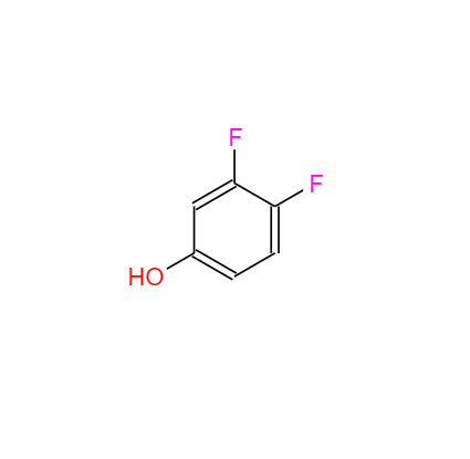 CAS： 2713-33-9，中(zhōng)文(wén)名(míng)称： 3,4-二氟苯酚 英文(wén)名(míng)称：3,4-Difluorophenol 