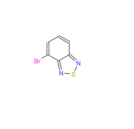 CAS： 22034-13-5，中(zhōng)文(wén)名(míng)称： 4-溴-2,1,3-苯并噻二唑 英文(wén)名(míng)称：4-BroMo-2,1,3-benzothiadiazole 