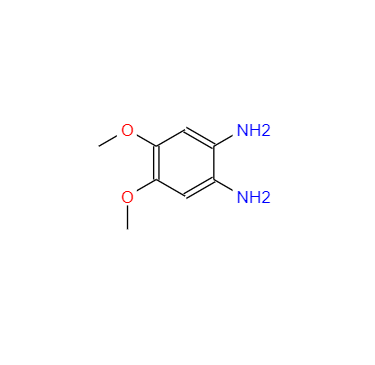  CAS： 27841-33-4，中(zhōng)文(wén)名(míng)称： 4,5-二甲氧基-1,2-苯二胺 英文(wén)名(míng)称：4,5-Dimethoxy-1,2-phenylenediamine