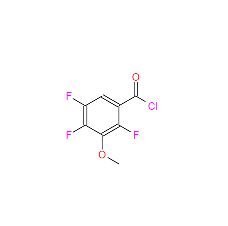 CAS： 112811-66-2，中(zhōng)文(wén)名(míng)称： 2,4,5-三氟-3-甲氧基苯甲酰氯 英文(wén)名(míng)称：2,4,5-Trifluoro-3-methoxybenzoyl chloride 