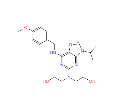 CAS：199986-75-9，2,2'-((9-异丙基-6-((4-甲氧基苄基)氨基)-9H-嘌呤-2-基)氮烷二基)二乙醇