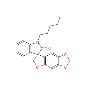 CAS：912656-34-9，1-戊基-6'H-螺[吲哚啉-3,7'-[1,3]二氧杂环并[4,5-f]苯并呋喃]-2-酮